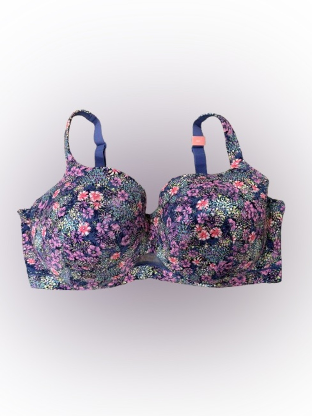 NWT Cacique 50H Lightly Lined Balconette Bra Floral Underwire Plus Size